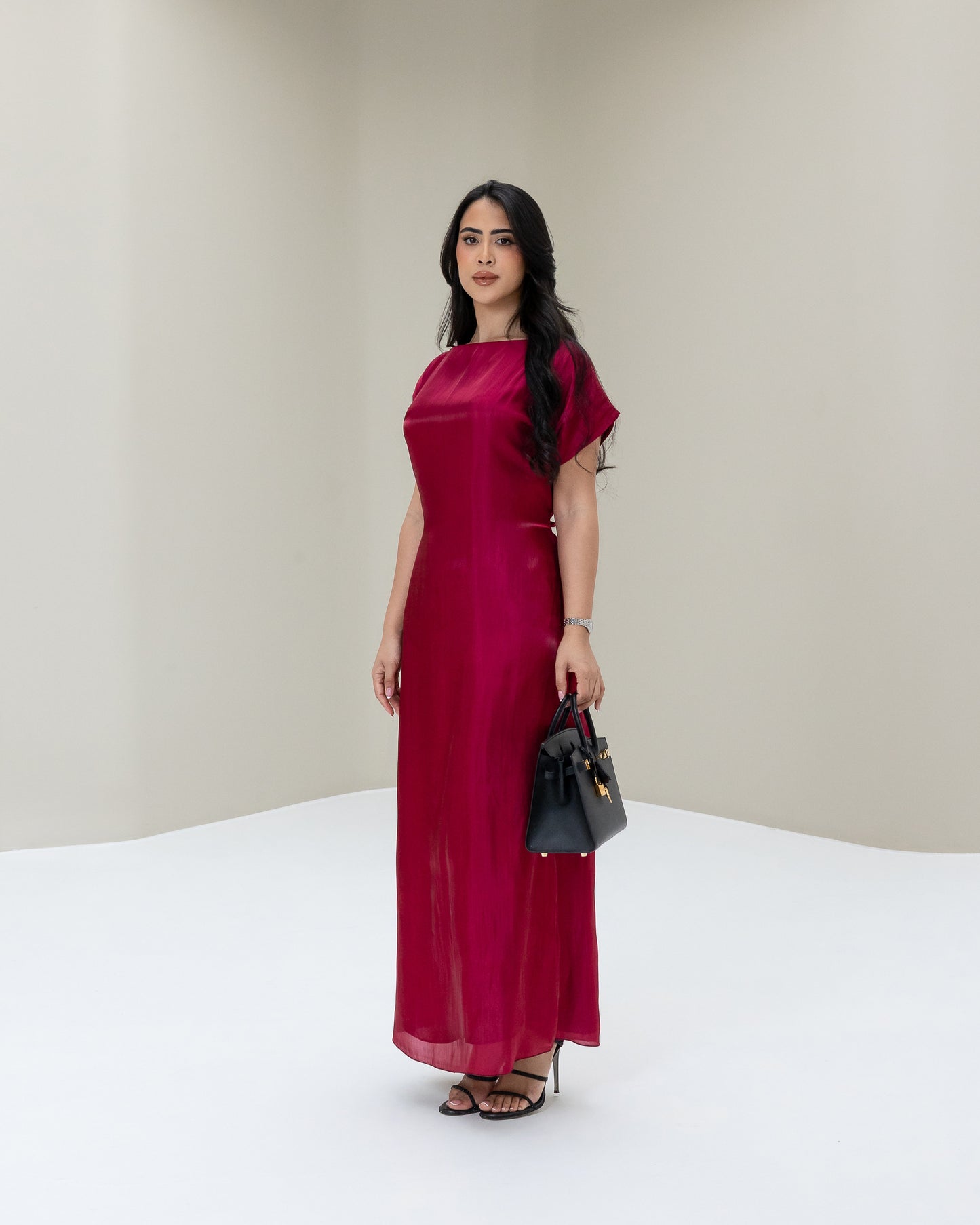 Amani Dress - Maroon