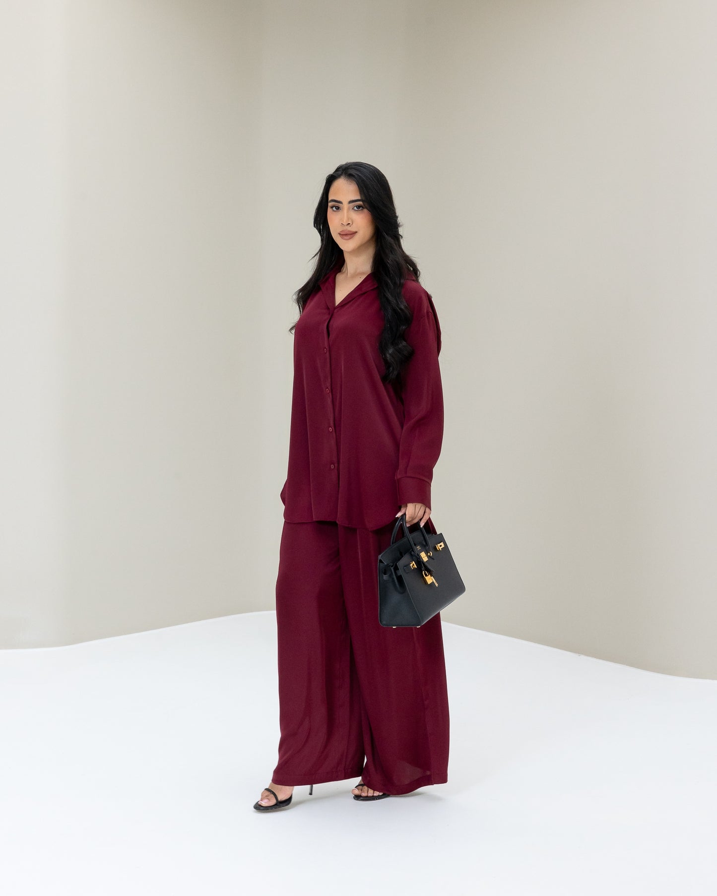 Aya Co-ord set Maroon