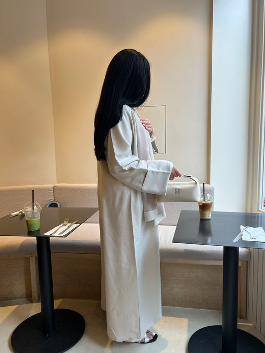 Linen Abaya - Oatmeal